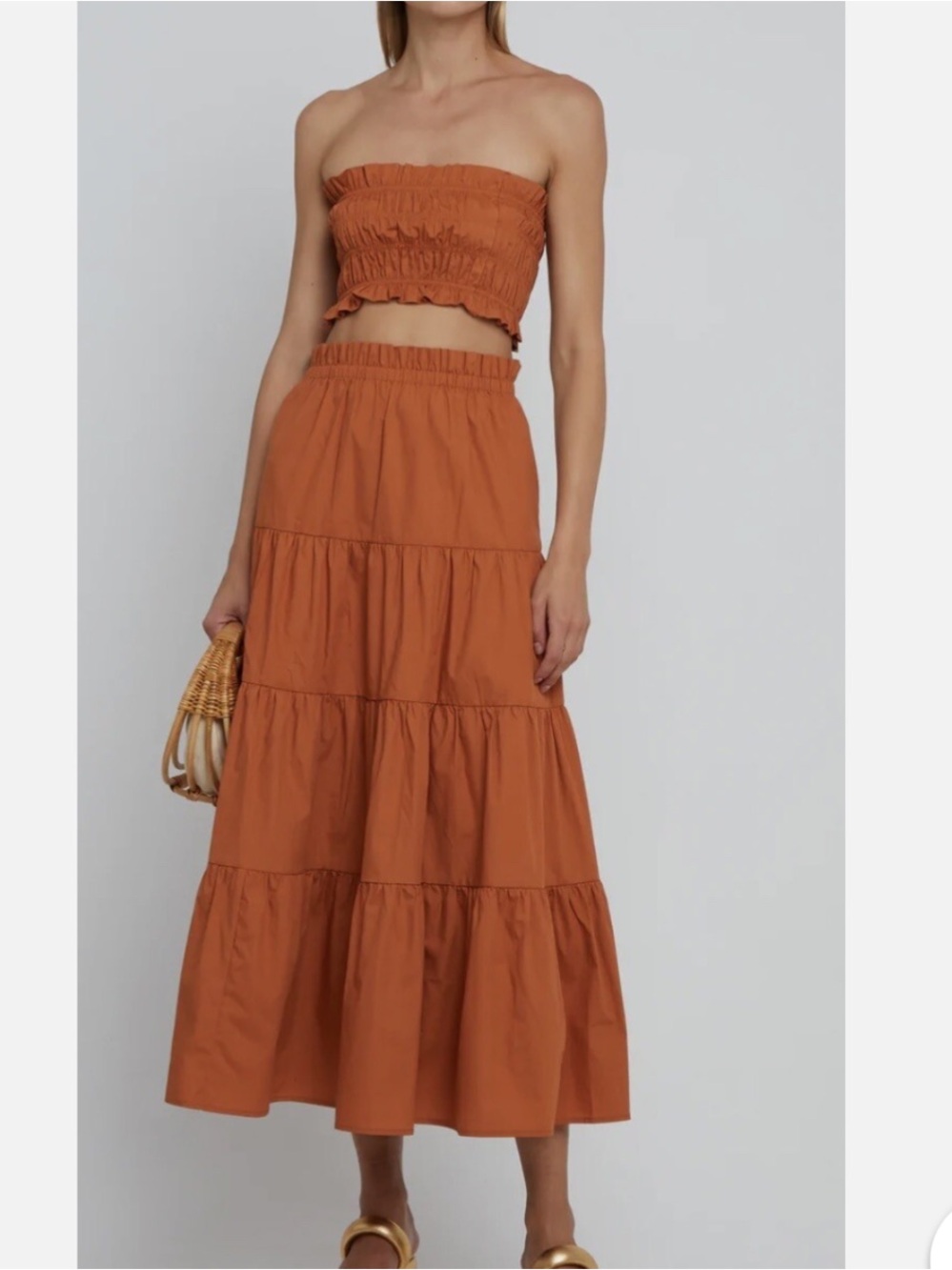 Kourt Ellery Matching Set in Terracotta/ Rust Orange Size XS ResortWear Western - Picture 16 of 16